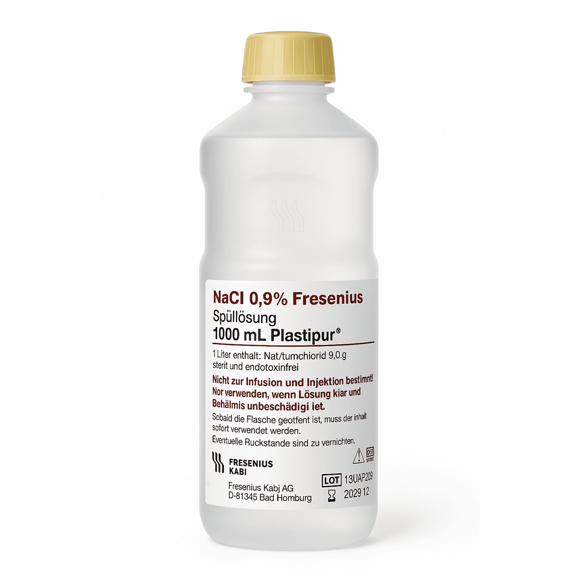 Sérum Physiologique Plastipur NaCl 0,9 % - Solution Isotonique Stérile — 1 / 1