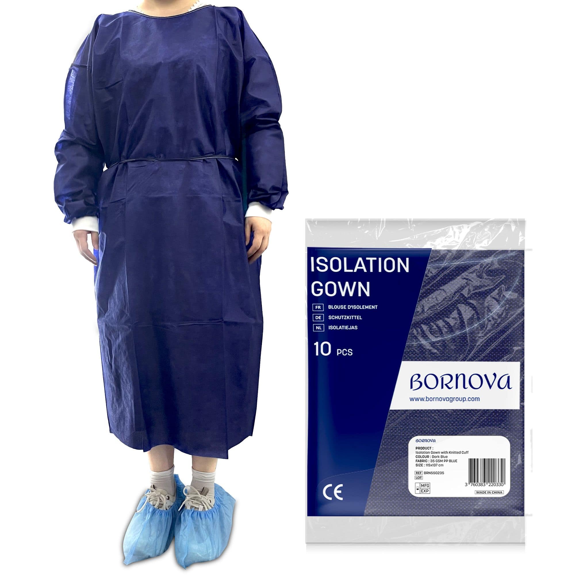 Blouse de protection jetable en polypropylène non-tissé — 1 / 7