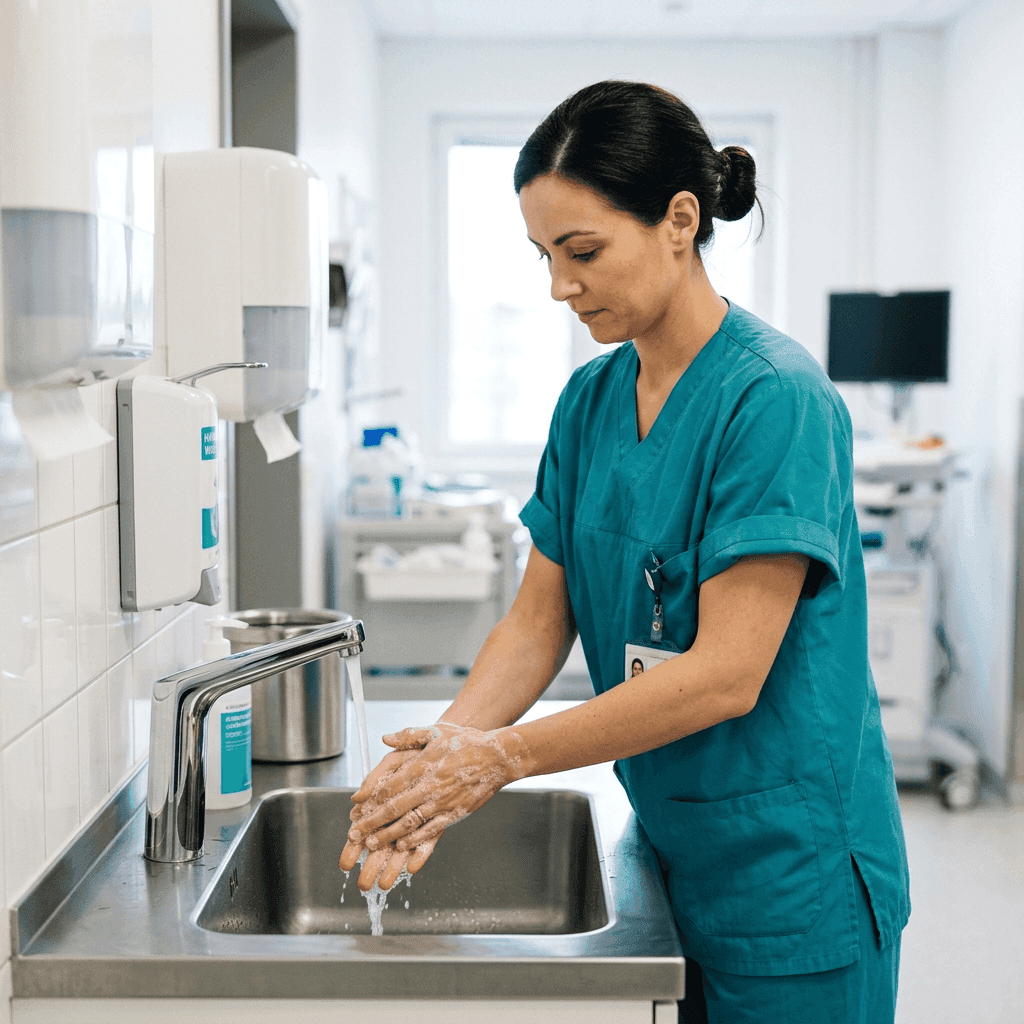 Protocoles d'hygiène des mains en milieu médical