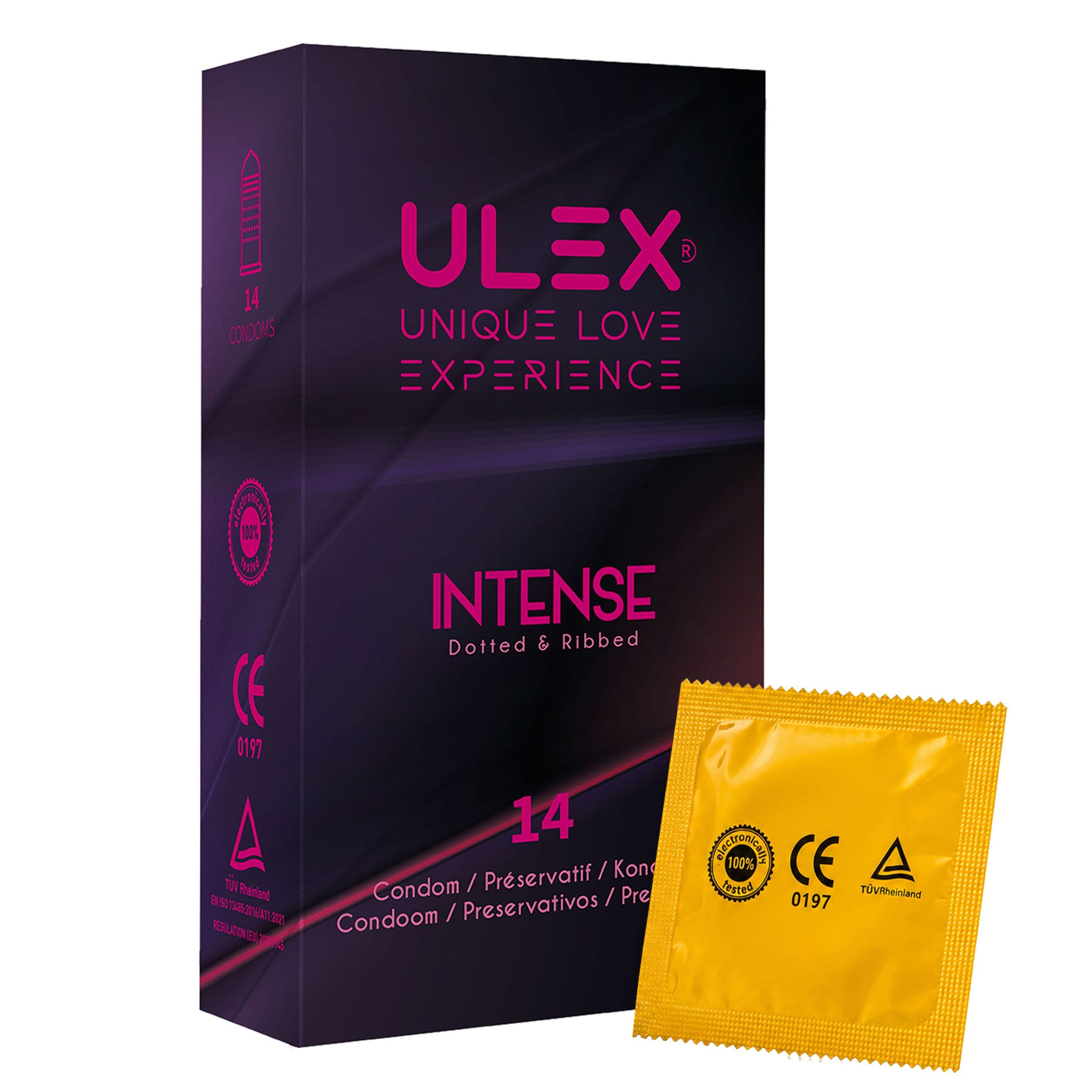Preservativos ULEX Intense Estriados y Punteados