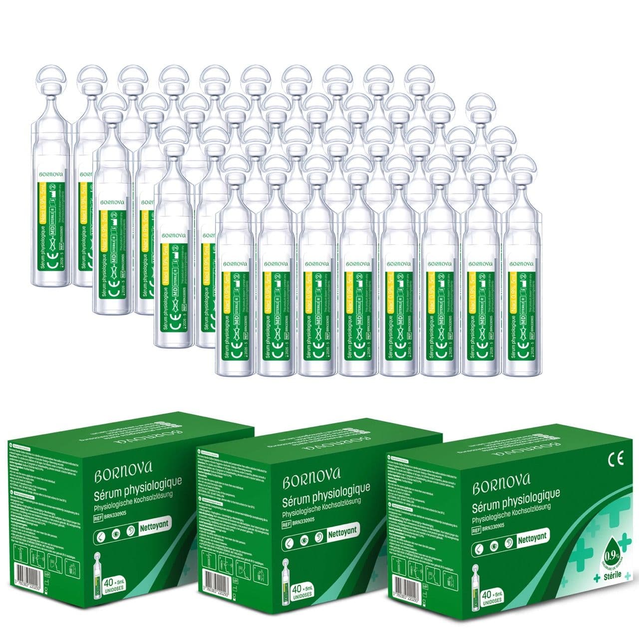 Bornova — Soluzione fisiologica sterile NaCl 0,9% — Flaconcini monodose da 5 ml